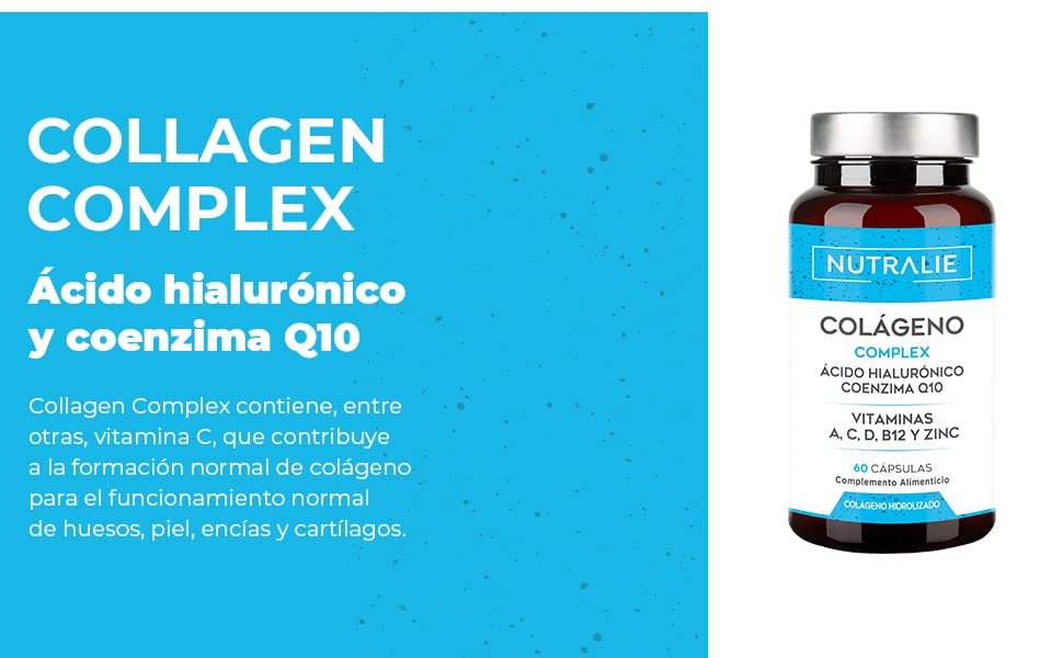 Colágeno con Ácido Hialurónico Coenzima Q10 y Vitaminas Nutralie