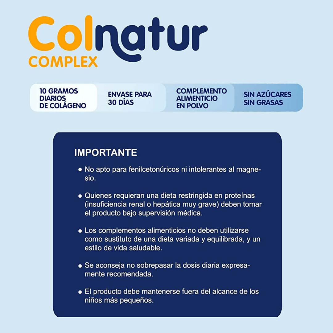 Colnatur Complex Neutro - ColÃ¡geno con Magnesio y Vitamina C para MÃºsculos y Articulaciones
